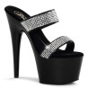 Pleaser ADORE-702-2 Black High Heeled Mules Women