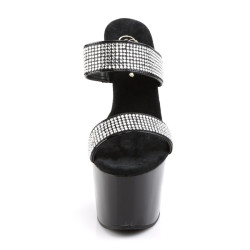 Pleaser ADORE-702-2 Black High Heeled Mules Women