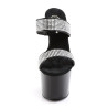 Pleaser ADORE-702-2 Black High Heeled Mules Women