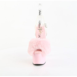Pleaser ADORE-708FUR Rose Faux Fur Platform High Heels