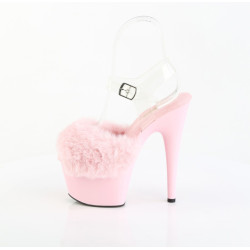 Pleaser ADORE-708FUR Rose Faux Fur Platform High Heels
