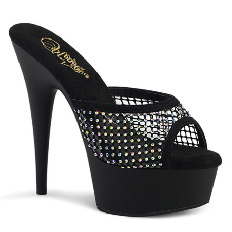 Pleaser DELIGHT-601-6RM Mules High Heels
