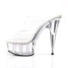 Pleaser DELIGHT-602 Transparent High Heeled Mules