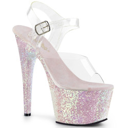 Pleaser ADORE-708LG Opal Glitter Platform High Heels