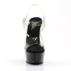 Pleaser DELIGHT-608 Black Platform Pole Dance High Heels
