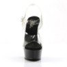 Pleaser DELIGHT-608 Black Platform Pole Dance High Heels