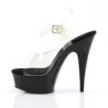 Pleaser DELIGHT-608 Black Platform Pole Dance High Heels