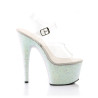 Pleaser ADORE-708LG Opal Glitter Platform High Heels