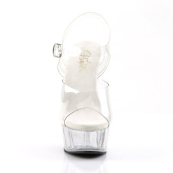 Pleaser DELIGHT-608 Transparent Pole Dance High Heels