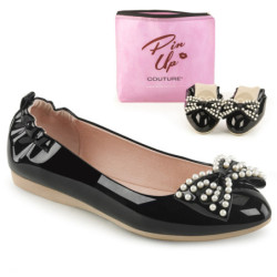Pin Up Couture IVY-09 Black Patent Sale Women