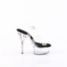 Pleaser DELIGHT-608 Black Insole Platform High Heels