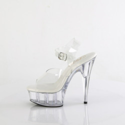 Pleaser DELIGHT-608VL Transparent High Heels Shoes Women