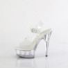 Pleaser DELIGHT-608VL Transparent High Heels Shoes Women