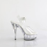 Pleaser DELIGHT-608VL Transparent High Heels Shoes Women