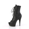 Pleaser DELIGHT-1021 Black Vegan Leather Sale Women
