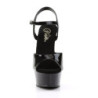 Pleaser DELIGHT-609 Black Patent Platform High Heels