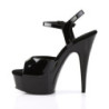 Pleaser DELIGHT-609 Black Patent Platform High Heels
