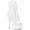 Pleaser DELIGHT-1021 White Patent Sale Women
