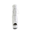 Pleaser DELIGHT-1021 White Patent Sale Women
