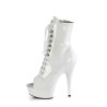 Pleaser DELIGHT-1021 White Patent Sale Women