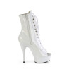 Pleaser DELIGHT-1021 White Patent Sale Women