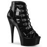 Pleaser DELIGHT-600-11 Black Patent Sale Women