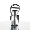 Pleaser DELIGHT-609 Silver Chrome Platform High Heels