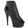 Pleaser DELIGHT-600-11 Black Vegan Leather Sale Women
