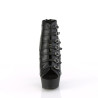 Pleaser DELIGHT-600-11 Black Vegan Leather Sale Women