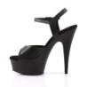 Pleaser DELIGHT-609 Black Vegan Platform High Heels