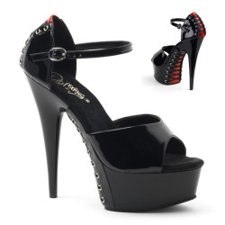 Pleaser DELIGHT-660FH D'Orsay Corset High Heel Platform