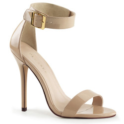 Pleaser AMUSE-10 Cream Patent Sale Women