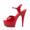 Pleaser DELIGHT-609 Red Platform High Heels Shoes Women