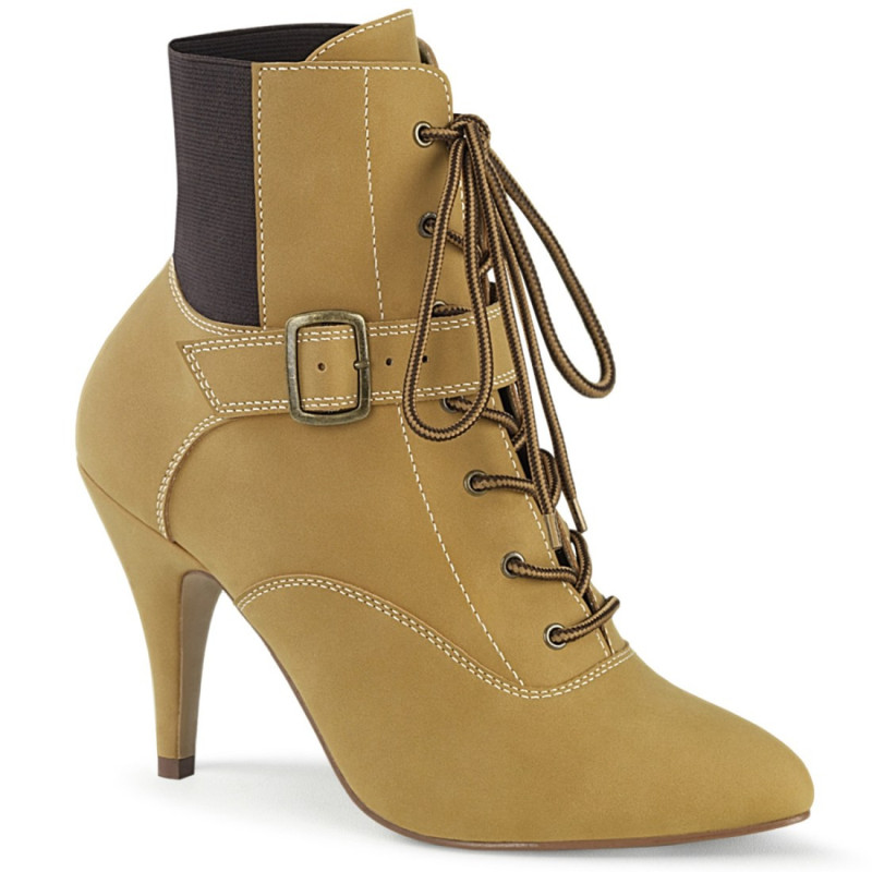 Pleaser Pink Label DREAM-1022 Tan Fuax Leather Sale Pleaser Pink Label DREAM-1022 Tan Fuax Leather Sale