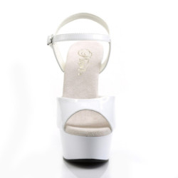 Pleaser DELIGHT-609 White Platform High Heels Shoes