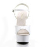 Pleaser DELIGHT-609 White Platform High Heels Shoes