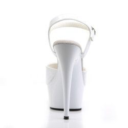 Pleaser DELIGHT-609 White Platform High Heels Shoes