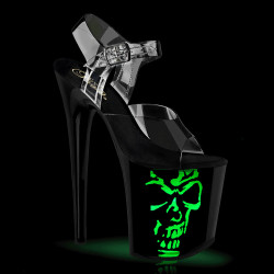 Pleaser FLAMINGO-808NLSK Transparent Black Sale Women
