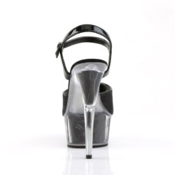 Pleaser DELIGHT-609-5G Black Glitter Sale Women