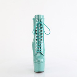 Pleaser ADORE-1020GP Blue Glitter Patent Sale Women Boots