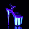 Pleaser FLAMINGO-808UVG Neon Opal Exotic Pole High Heels