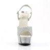 Pleaser DELIGHT-609-5G Silver Glitter Sale Women