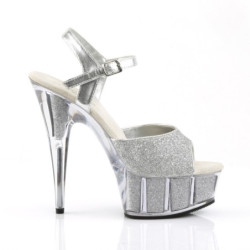 Pleaser DELIGHT-609-5G Silver Glitter Sale Women