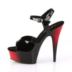 Pleaser FLAMINGO-809GP Black Glitter Pole Dance Shoes
