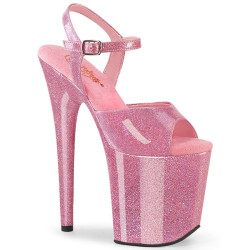 Pleaser FLAMINGO-809GP Rose Glitter Pole Dance Shoes