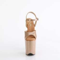 Pleaser FLAMINGO-809GP Gold Glitter Pole Dance Shoes