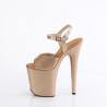 Pleaser FLAMINGO-809GP Gold Glitter Pole Dance Shoes