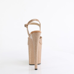 Pleaser FLAMINGO-809GP Gold Glitter Pole Dance Shoes