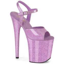 Pleaser FLAMINGO-809GP Lila Glitter Pole Dance Shoes