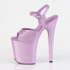 Pleaser FLAMINGO-809GP Lila Glitter Pole Dance Shoes